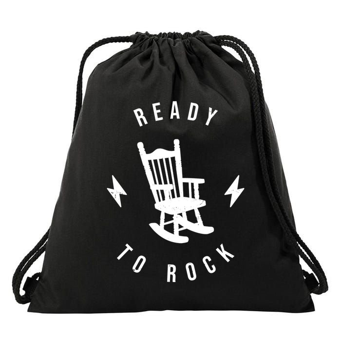 Ready To Rock Funny Rocking Chair Drawstring Bag