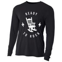 Ready To Rock Funny Rocking Chair Cooling Performance Long Sleeve Crew