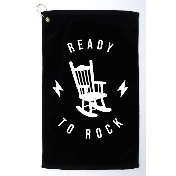 Ready To Rock Funny Rocking Chair Golf Towel