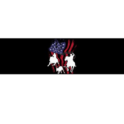 Rodeo Team Roping Horse Riding Equestrian Header Heeler Bumper Sticker