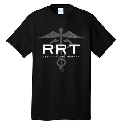 Respiratory Therapy RRT Front Back Respiratory Care Tall T-Shirt