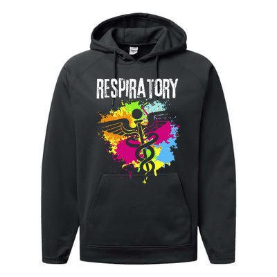 Respiratory Therapisgift Respiratory Therapy Design Performance Fleece Hoodie