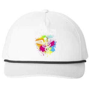 Respiratory Therapisgift Respiratory Therapy Design Snapback Five-Panel Rope Hat