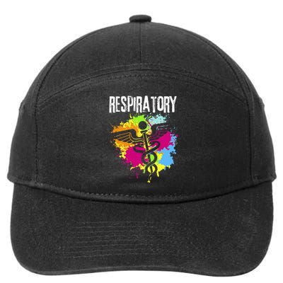 Respiratory Therapisgift Respiratory Therapy Design 7-Panel Snapback Hat