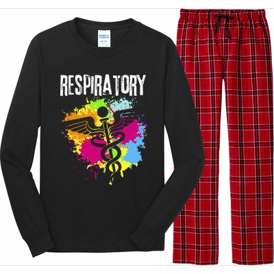 Respiratory Therapisgift Respiratory Therapy Design Long Sleeve Pajama Set