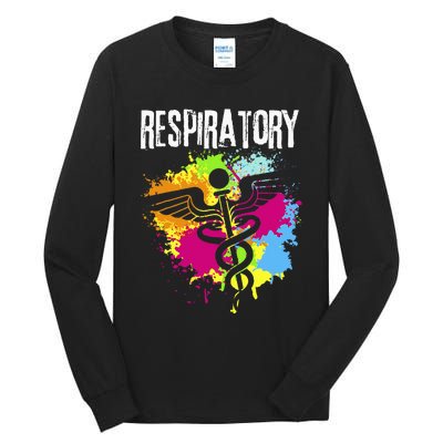 Respiratory Therapisgift Respiratory Therapy Design Tall Long Sleeve T-Shirt