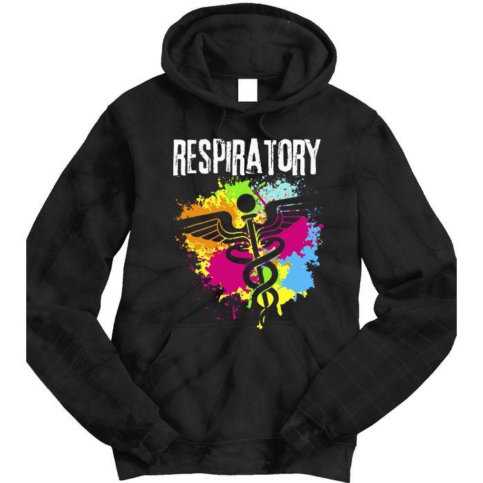 Respiratory Therapisgift Respiratory Therapy Design Tie Dye Hoodie