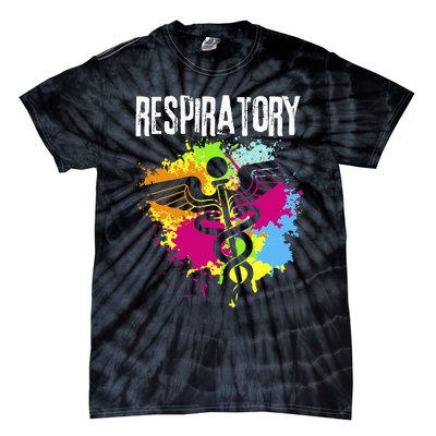 Respiratory Therapisgift Respiratory Therapy Design Tie-Dye T-Shirt