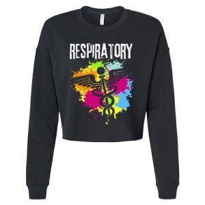 Respiratory Therapisgift Respiratory Therapy Design Cropped Pullover Crew