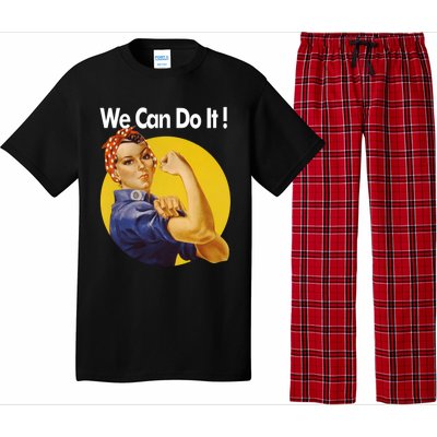 Rosie The Riveter We Can Do It Ww2 Poster Retro Gift Pajama Set