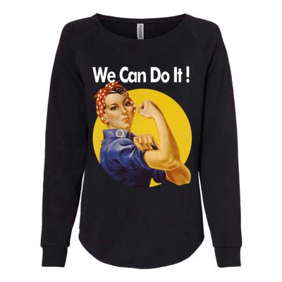 Rosie The Riveter We Can Do It Ww2 Poster Retro Gift Womens California Wash Sweatshirt