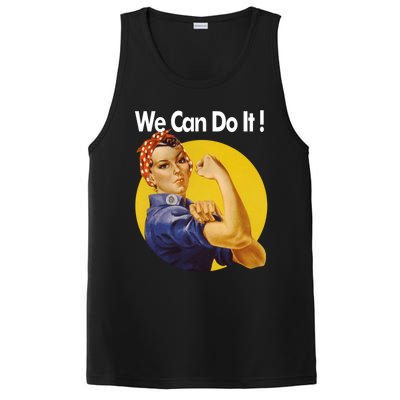 Rosie The Riveter We Can Do It Ww2 Poster Retro Gift PosiCharge Competitor Tank