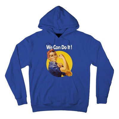 Rosie The Riveter We Can Do It Ww2 Poster Retro Gift Hoodie