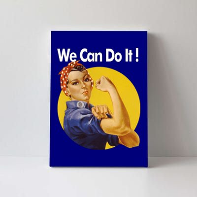 Rosie The Riveter We Can Do It Ww2 Poster Retro Gift Canvas