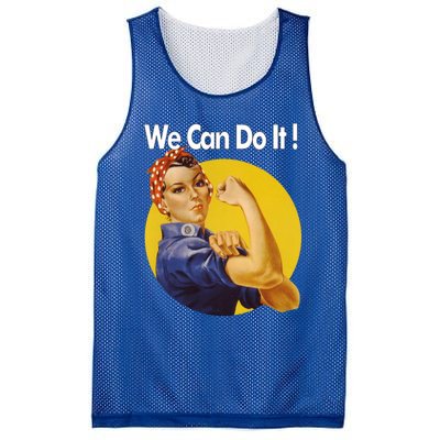 Rosie The Riveter We Can Do It Ww2 Poster Retro Gift Mesh Reversible Basketball Jersey Tank