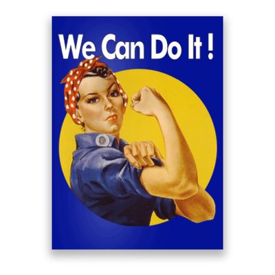 Rosie The Riveter We Can Do It Ww2 Poster Retro Gift Poster