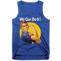 Rosie The Riveter We Can Do It Ww2 Poster Retro Gift Tank Top