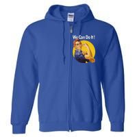 Rosie The Riveter We Can Do It Ww2 Poster Retro Gift Full Zip Hoodie