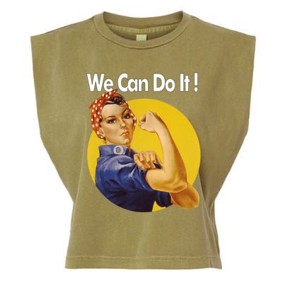 Rosie The Riveter We Can Do It Ww2 Poster Retro Gift Garment-Dyed Women's Muscle Tee