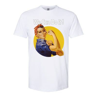 Rosie The Riveter We Can Do It Ww2 Poster Retro Gift Softstyle® CVC T-Shirt