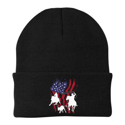 Rodeo Team Roping Horse Riding Equestrian Header Heeler Beanie