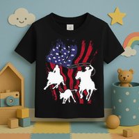 Rodeo Team Roping Horse Riding Equestrian Header Heeler Toddler T-Shirt