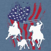 Rodeo Team Roping Horse Riding Equestrian Header Heeler Garment-Dyed Sweatshirt