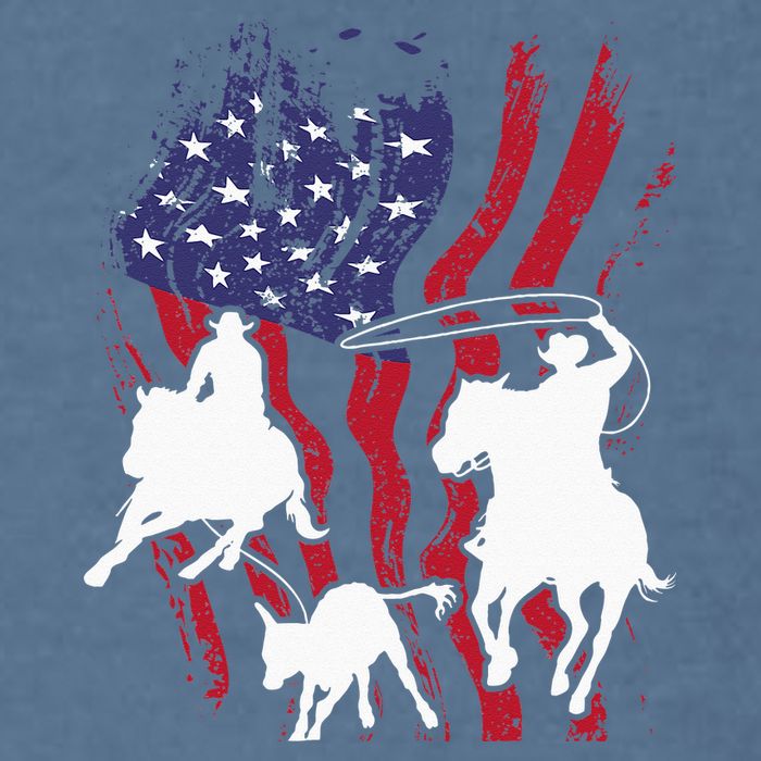 Rodeo Team Roping Horse Riding Equestrian Header Heeler Garment-Dyed Sweatshirt