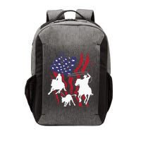 Rodeo Team Roping Horse Riding Equestrian Header Heeler Vector Backpack