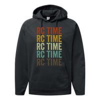 Rc Time Radio Control Cars Rc Cars Lovers Rc Car Racing Gift Performance Fleece Hoodie