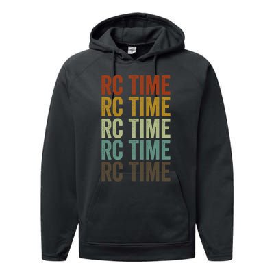 Rc Time Radio Control Cars Rc Cars Lovers Rc Car Racing Gift Performance Fleece Hoodie