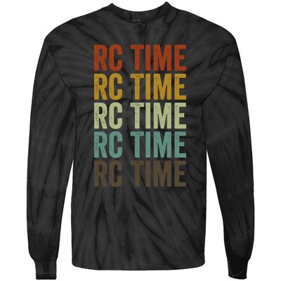 Rc Time Radio Control Cars Rc Cars Lovers Rc Car Racing Gift Tie-Dye Long Sleeve Shirt