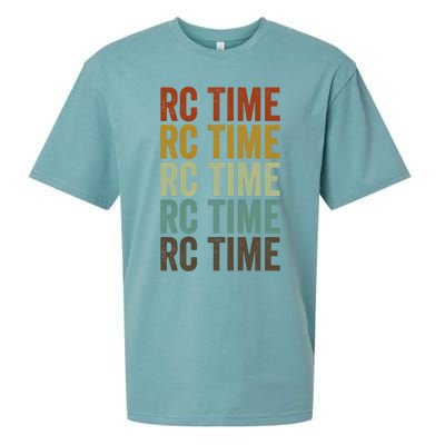 Rc Time Radio Control Cars Rc Cars Lovers Rc Car Racing Gift Sueded Cloud Jersey T-Shirt