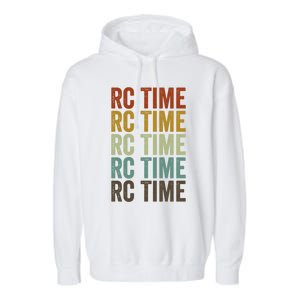 Rc Time Radio Control Cars Rc Cars Lovers Rc Car Racing Gift Garment-Dyed Fleece Hoodie