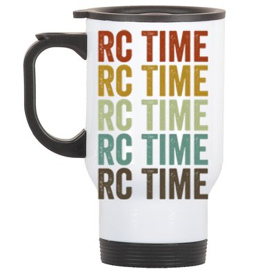 Rc Time Radio Control Cars Rc Cars Lovers Rc Car Racing Gift Stainless Steel Travel Mug