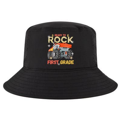 Ready To Rock First Grade First Day Of First Grade For Kids Cool Comfort Performance Bucket Hat