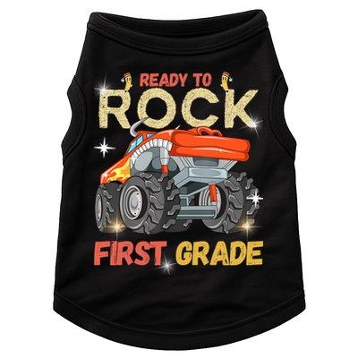 Ready To Rock First Grade First Day Of First Grade For Kids Doggie Tank