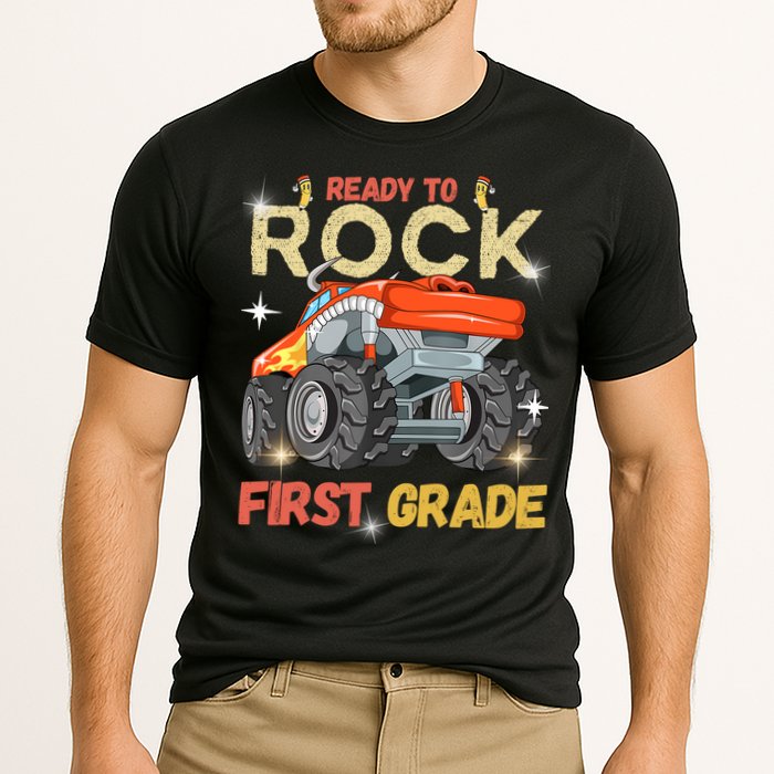 Ready To Rock First Grade First Day Of First Grade For Kids Performance Shirt
