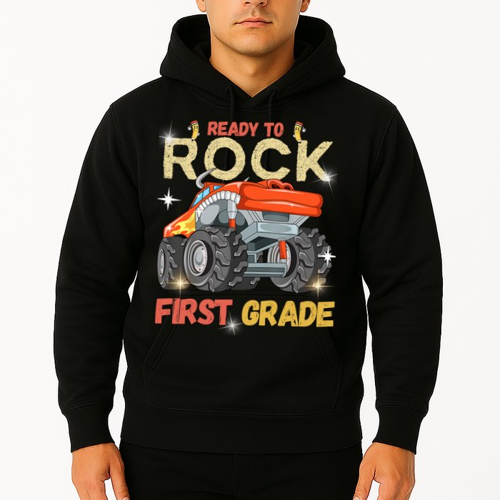 Ready To Rock First Grade First Day Of First Grade For Kids Hoodie