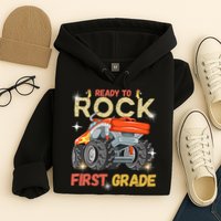 Ready To Rock First Grade First Day Of First Grade For Kids Hoodie