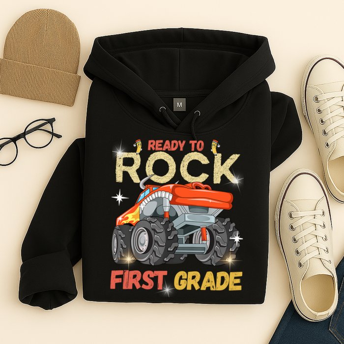 Ready To Rock First Grade First Day Of First Grade For Kids Hoodie