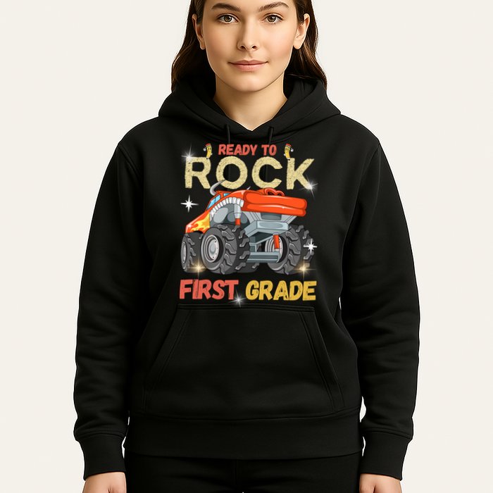 Ready To Rock First Grade First Day Of First Grade For Kids Hoodie