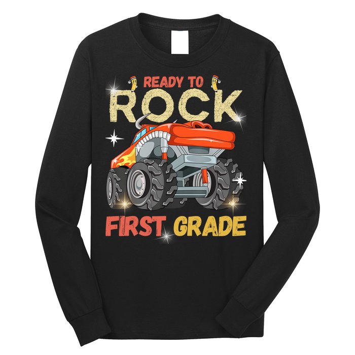 Ready To Rock First Grade First Day Of First Grade For Kids Long Sleeve Shirt
