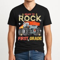 Ready To Rock First Grade First Day Of First Grade For Kids V-Neck T-Shirt