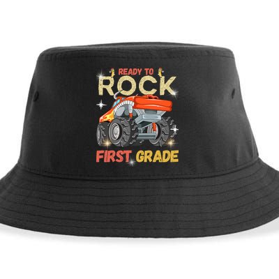 Ready To Rock First Grade First Day Of First Grade For Kids Sustainable Bucket Hat
