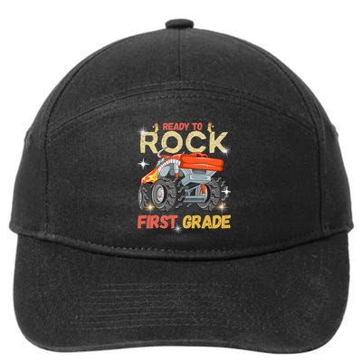 Ready To Rock First Grade First Day Of First Grade For Kids 7-Panel Snapback Hat