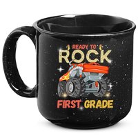 Ready To Rock First Grade First Day Of First Grade For Kids 15oz Campfire Ceramic Mug
