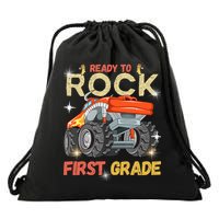Ready To Rock First Grade First Day Of First Grade For Kids Drawstring Bag
