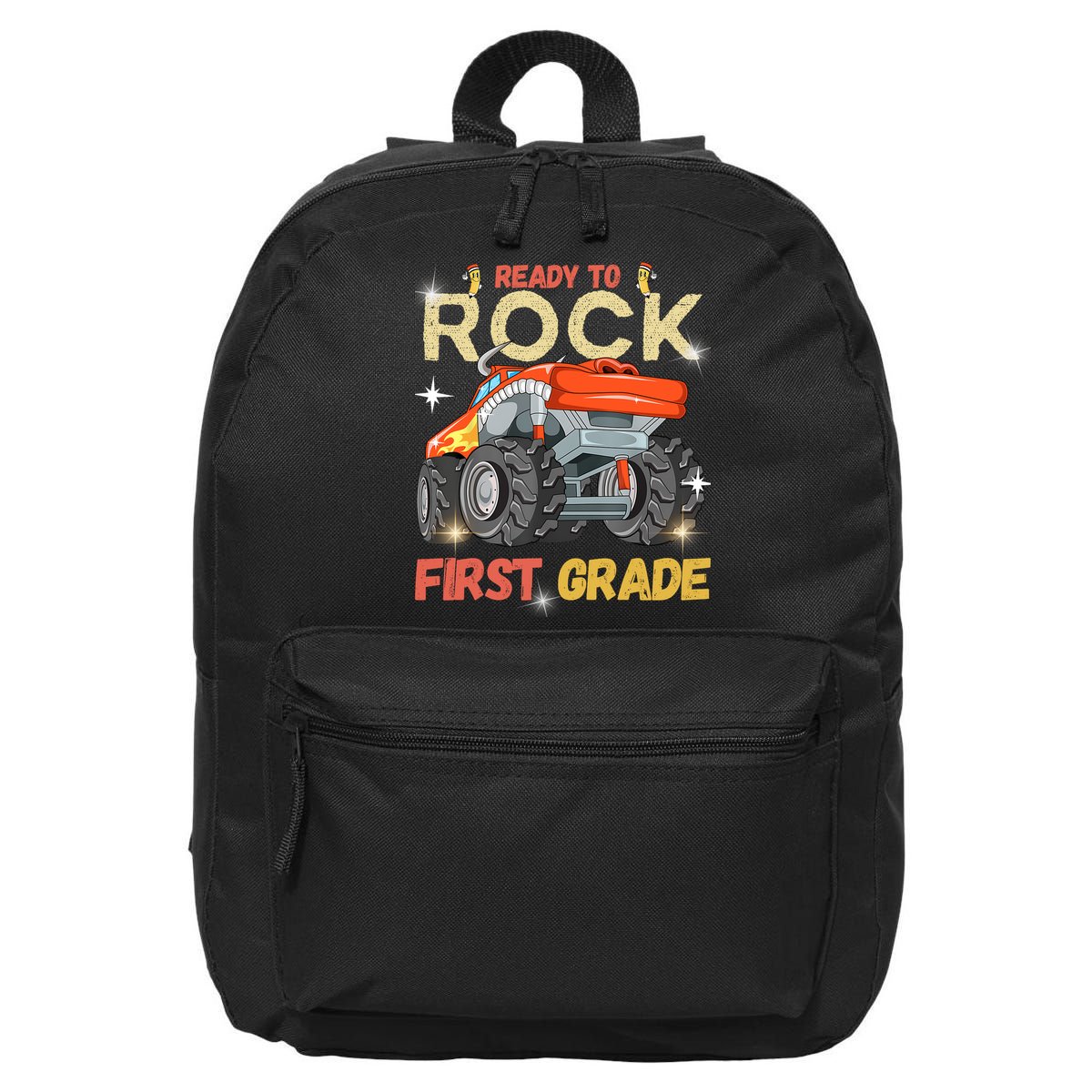 Ready To Rock First Grade First Day Of First Grade For Kids 16 in Basic Backpack