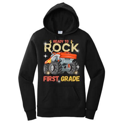 Ready To Rock First Grade First Day Of First Grade For Kids Women's Pullover Hoodie